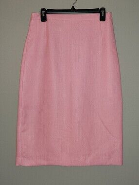 Vintage Vinci Clothiers Classic Pink Pencil Skirt Size 8